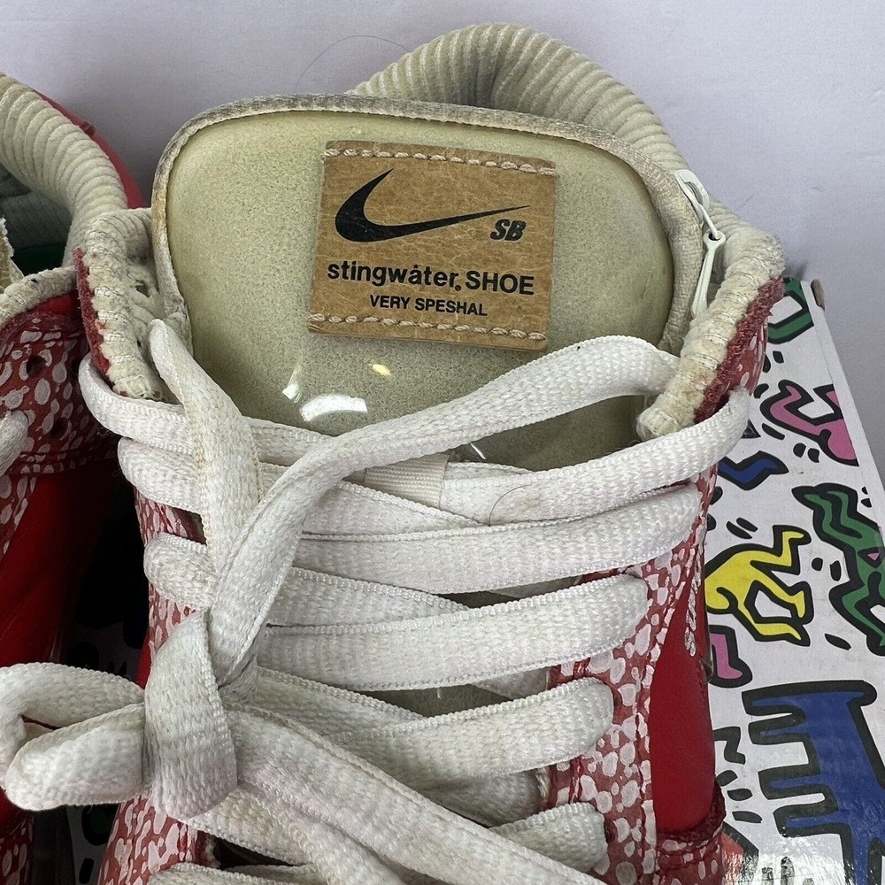 Nike SB Dunk Low Stingwater Magic Mushroom Men’s Size 8 DH7650-600 OG Retro Red - Picture 7 of 16